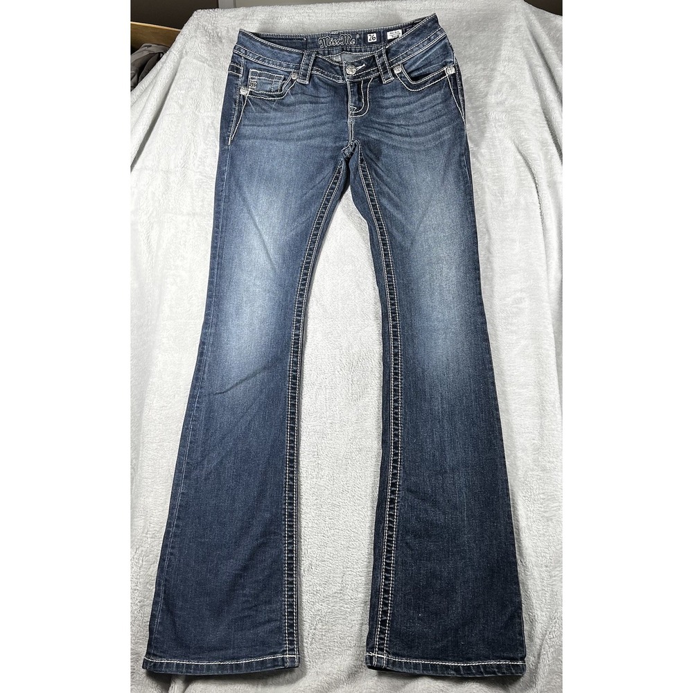 Miss Me Jeans Womens 26 Mid Rise Easy Boot Cut Standard Pockets MS5151B165